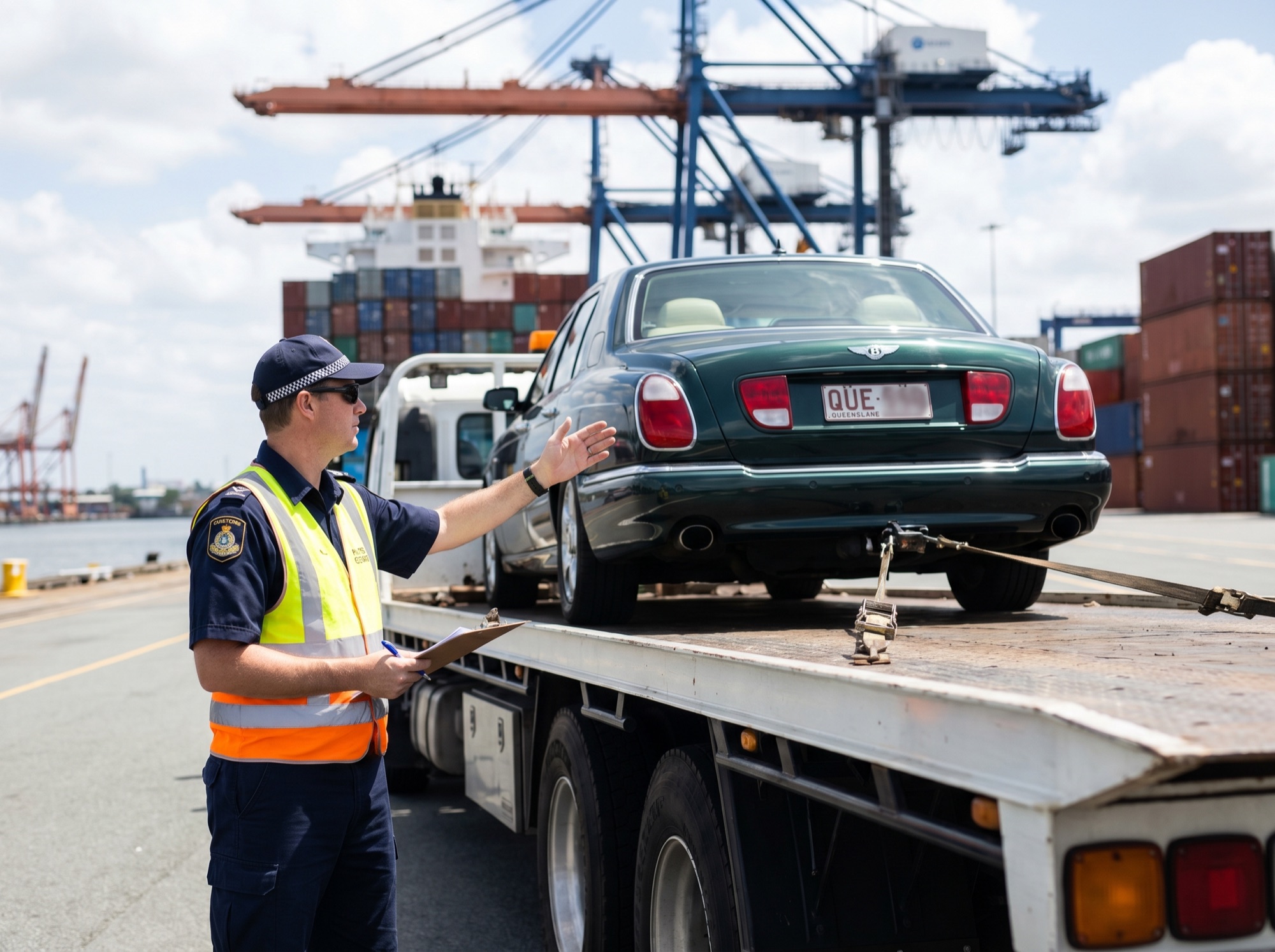 DAZMAC export specialist at Australian port
